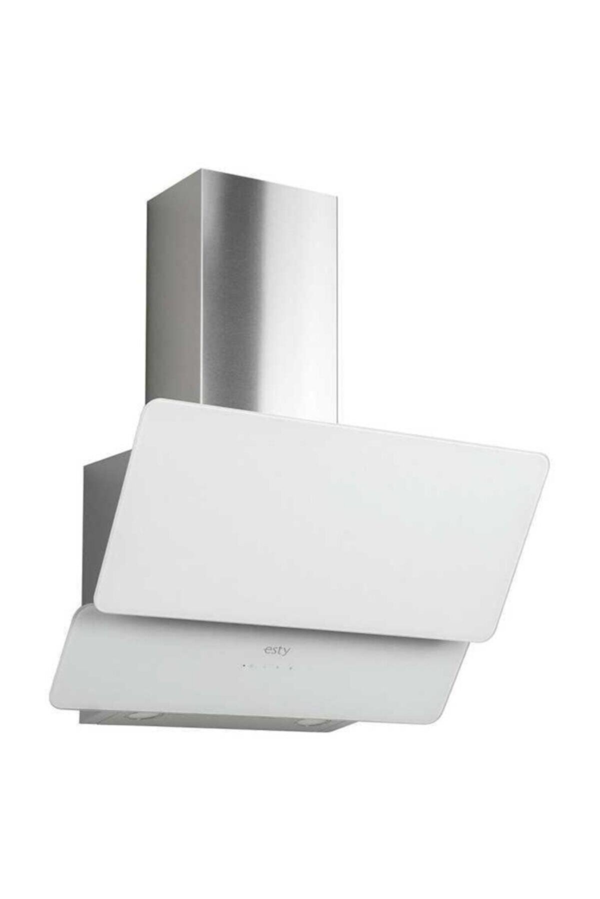 Esty 3471 White Glass Cooker  Hood 60cm