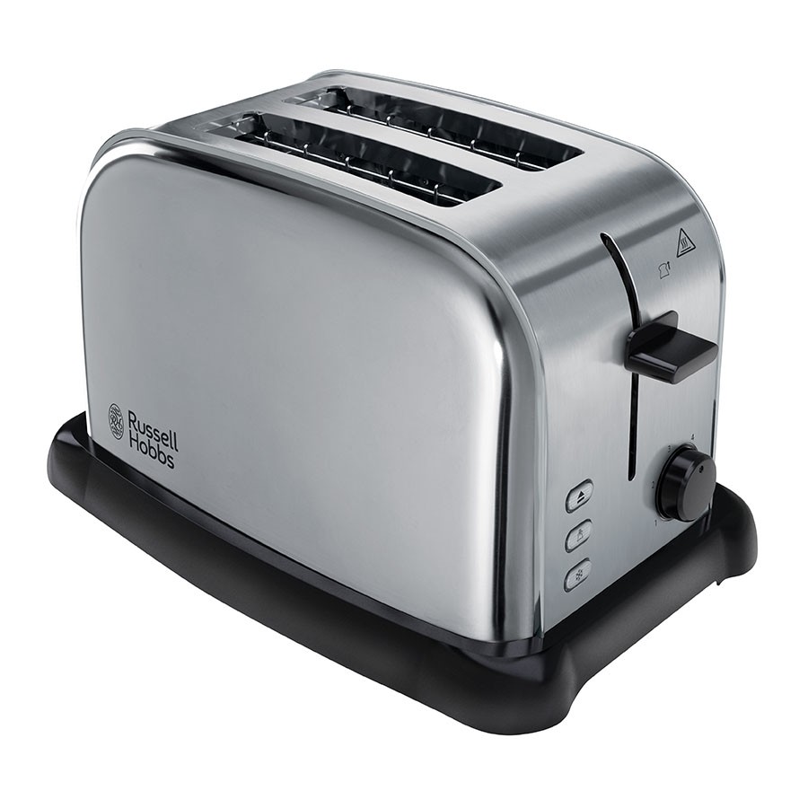 Russell Hobbs Oxford Wide-Slot 2-Slice Toaster - Brushed Stainless Steel