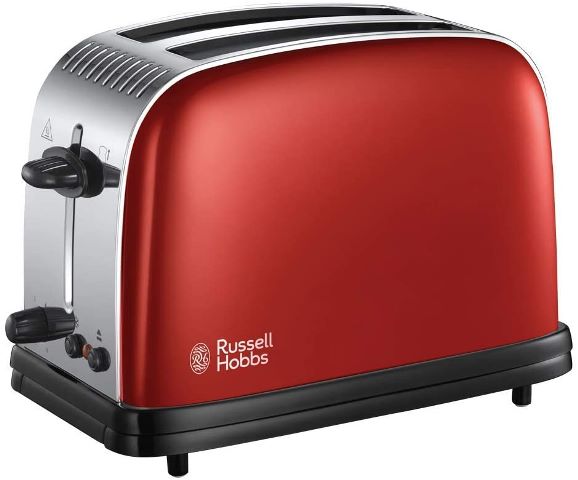 Russell Hobbs 23330 Paslanmaz Çelik 2 Dilimli Ekmek Kızartma Makinesi, Kırmızı