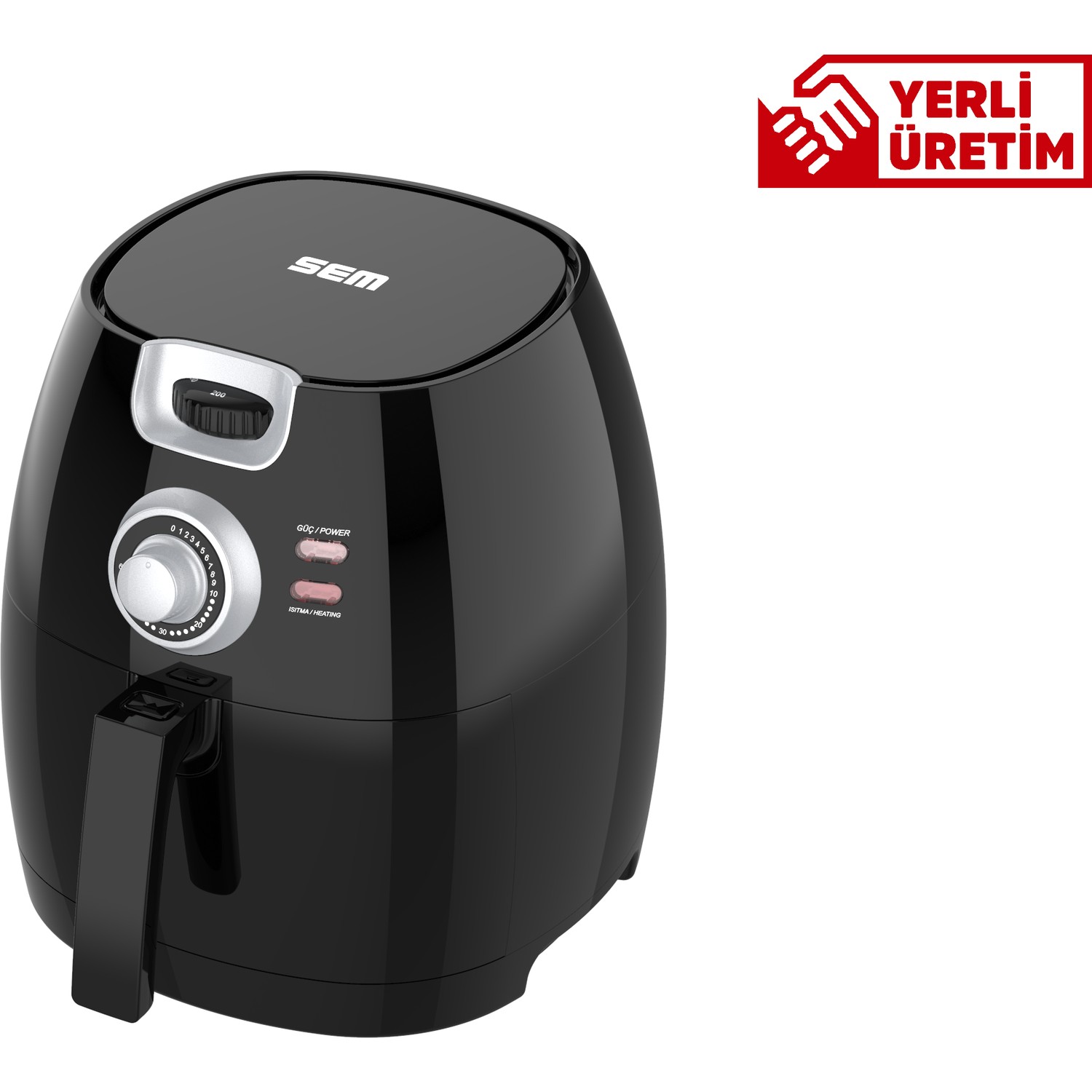 Sem SC300 Aircook Airfryer Yağsız Fritöz Hava Fritöz yağsız kızartma makinası