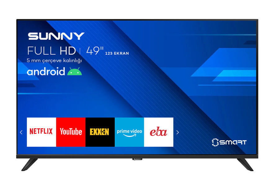 Sunny 50" 127 Ekran Uydu Alıcılı Full HD Android Smart LED TV