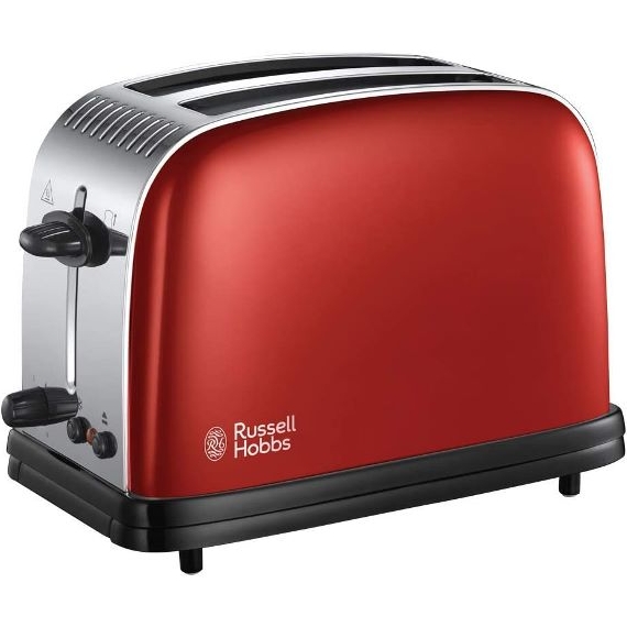 Russell Hobbs 23330 Paslanmaz Çelik 2 Dilimli Ekmek Kızartma Makinesi, Kırmızı